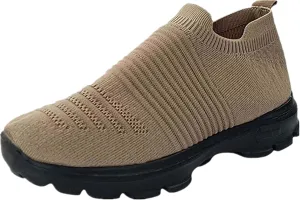 Lausiuoe Sneakers For Women Walking Shoes Comfortable Fashion Lightweight Casual Mesh Slip On Sneakers for Running Gym