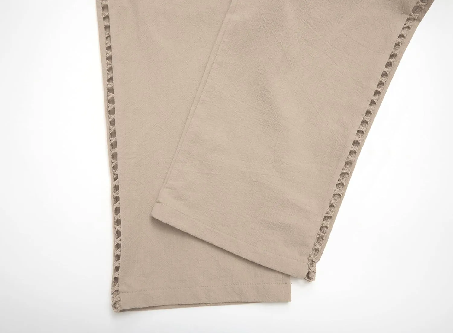 Linen Pants for Women Wide Leg High Waisted Drawstring Trousers Summer Casual Loose Trendy Beach Pants with Pockets