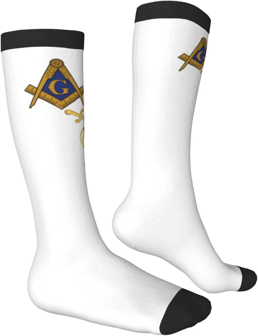 Mason Shriner Split Masonic Shrine Noble Gift Compression Socks For Women Men'S Fun Dress Socks Novelty Crew Socks