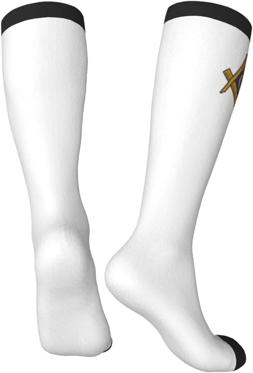 Mason Shriner Split Masonic Shrine Noble Gift Compression Socks For Women Men'S Fun Dress Socks Novelty Crew Socks