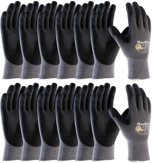 MaxiFlex 34-874 Micro-Foam Nitrile Coating - 360° Breathability - Excellent Grip and Abrasion Resistance