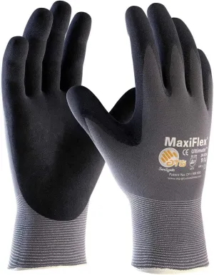 MaxiFlex Safety Work Gloves 34-874 Nitrile Micro-Foam Grip Palm & Fingers - Excellent grip and abrasion resistance