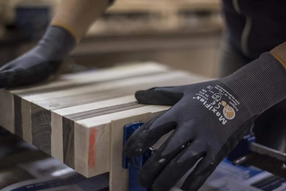 MaxiFlex Seamless Knit Nylon Gloves with Nitrile Coat and Micro Foam Grip on Palm and Fingers Cut Resistance