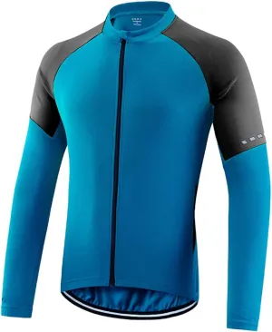 Meufam Men Cycling Bike Jacket Thermal Running Windproof Breathable Insulated Jersey Reflective Softshell Windbreaker