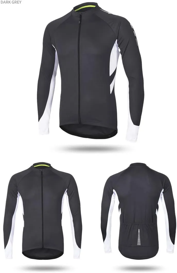 Meufam Men's Cycling Jacket Windbreaker Winter Thermal Running Jacket Reflective Softshell Breathable Bike Jacket Windproof