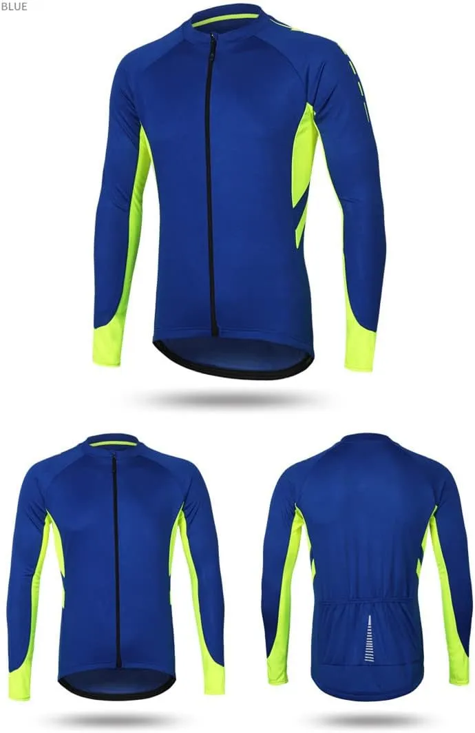 Meufam Men's Cycling Jacket Windbreaker Winter Thermal Running Jacket Reflective Softshell Breathable Bike Jacket Windproof