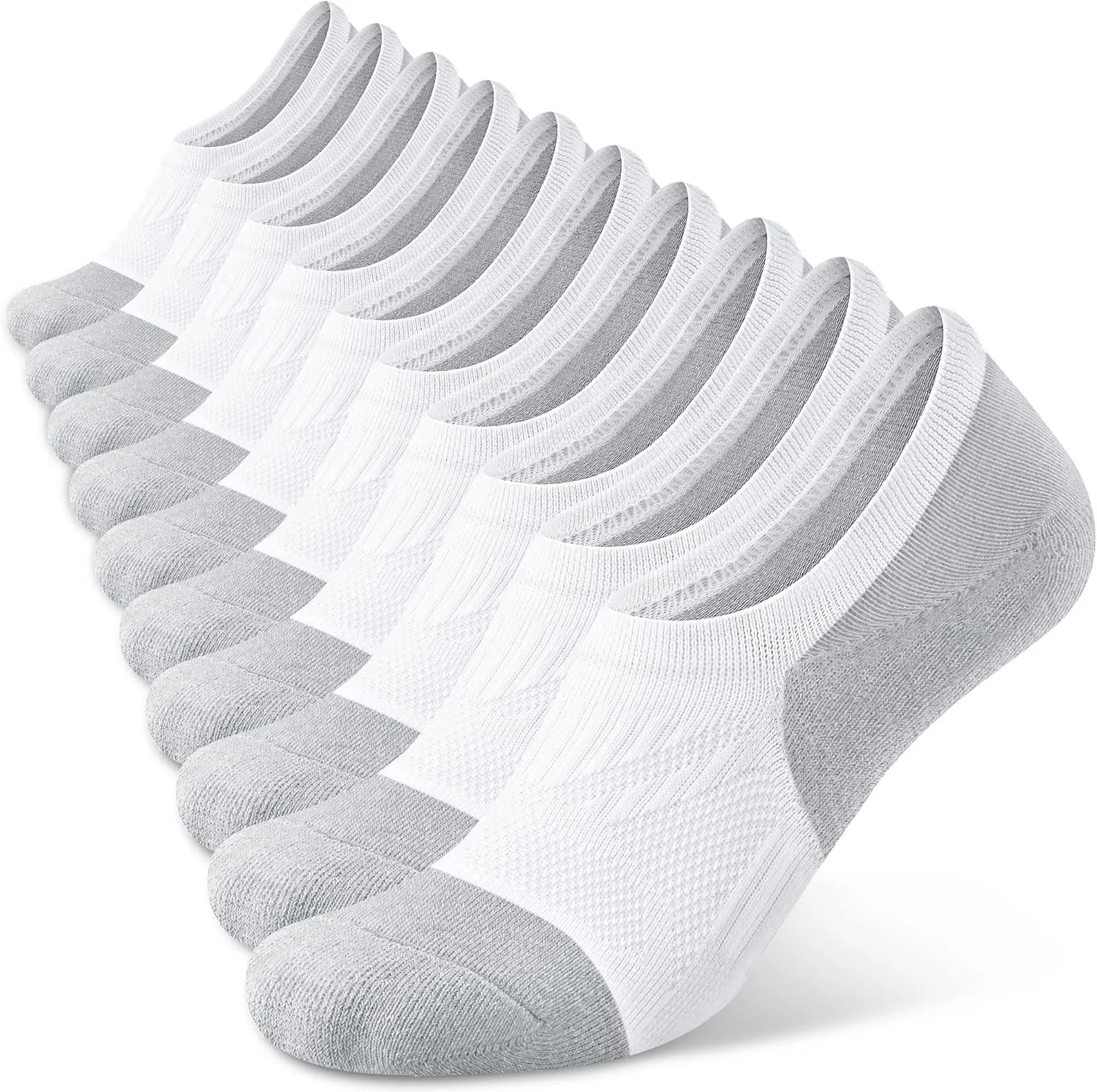 No Show Socks Women's Running Low Cut/Ankle Compression Athletic Socks 5-Pairs