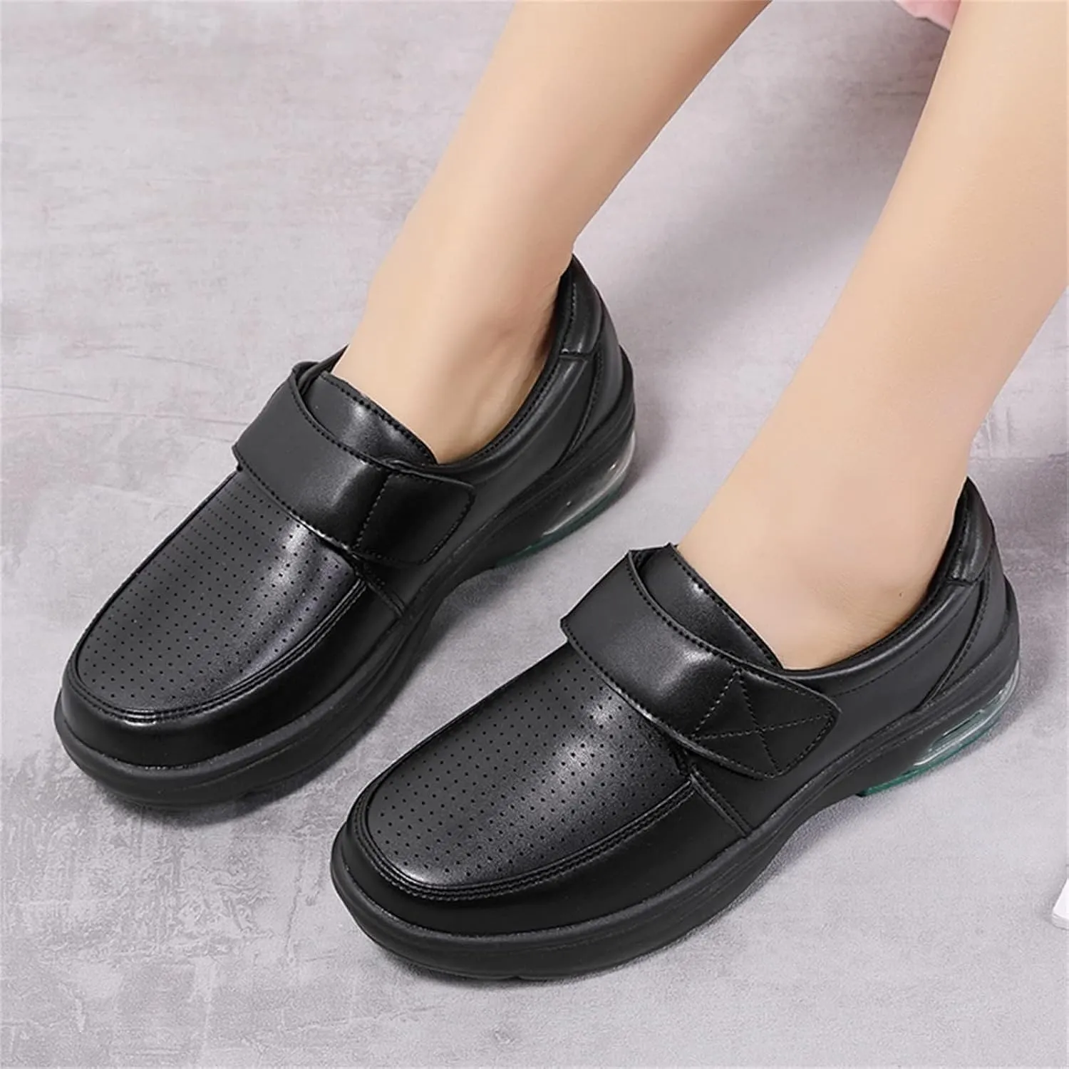 Nursing Shoes Women Comfortable Non Slip Work Shoes Women Food Service Nurse Shoe for Plantar Fasciitis Footwear Slip Resistant Loafer Waterproof Slip On Walking Sneakers Casual Running Lightweight