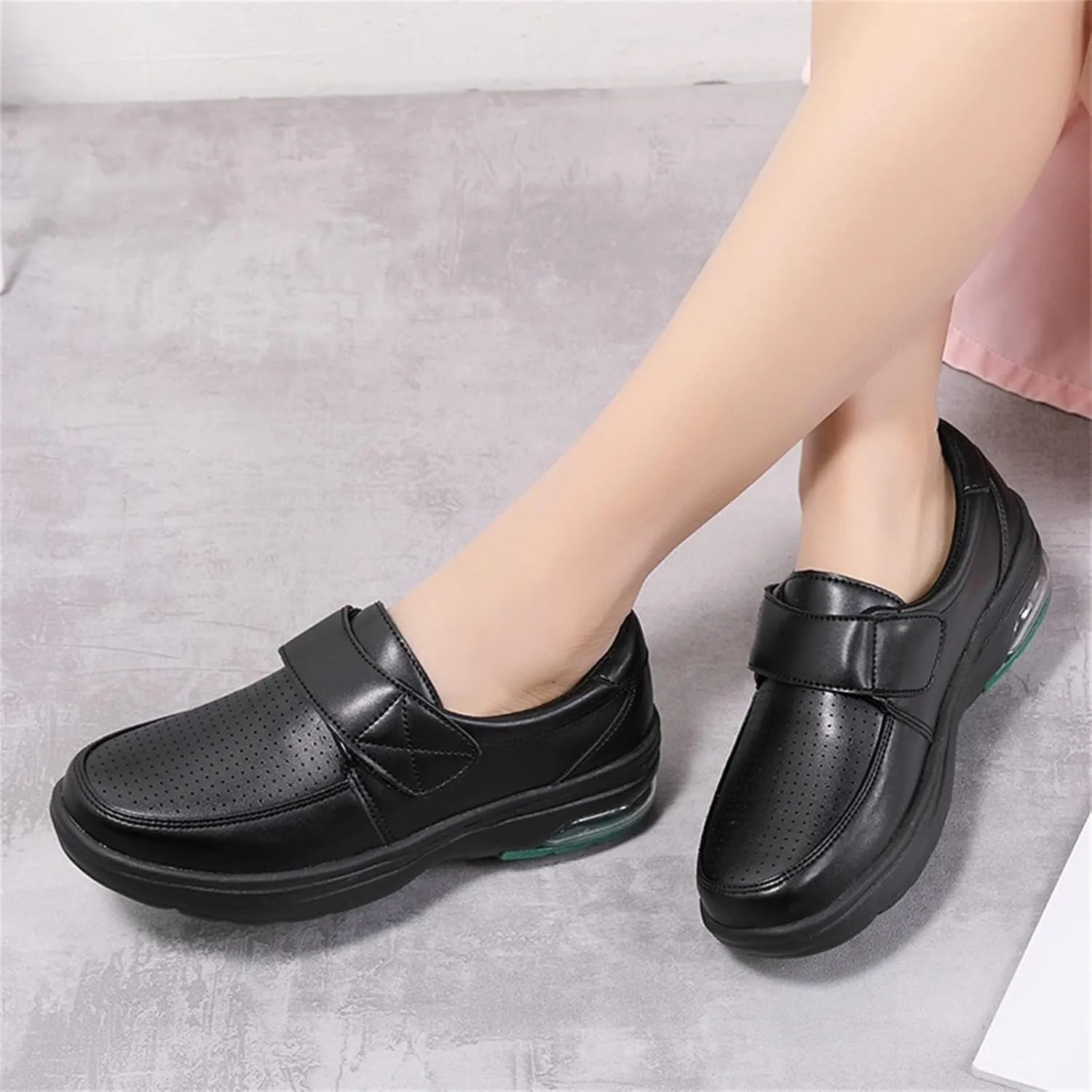 Nursing Shoes Women Comfortable Non Slip Work Shoes Women Food Service Nurse Shoe for Plantar Fasciitis Footwear Slip Resistant Loafer Waterproof Slip On Walking Sneakers Casual Running Lightweight
