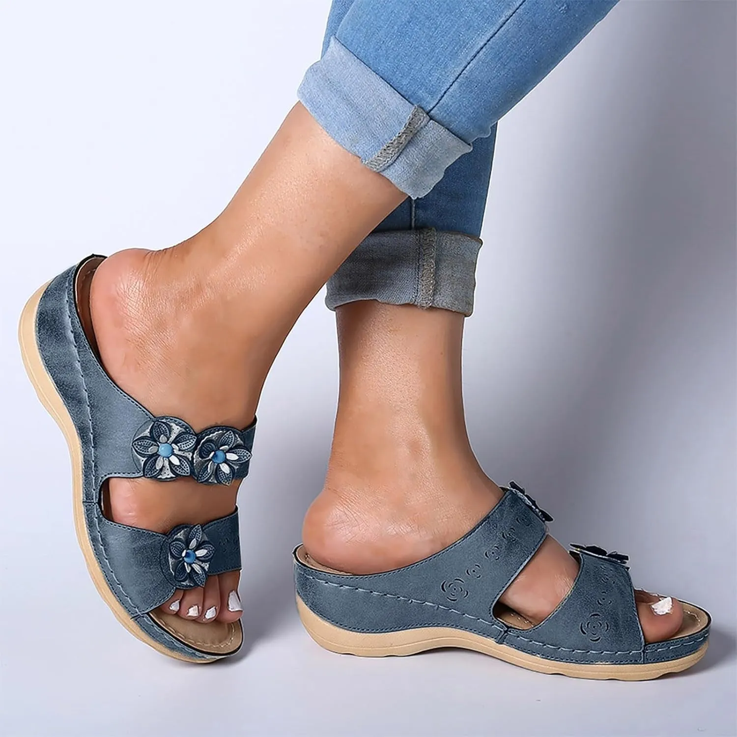 Orthopedic Sandals with Back Strap Orthopedic Womens Black Sandals Slip On Sandals Women Dressy Orthotic Wide Flip Flops for Women Wide Width Black Sandals Women Comfortable Wide with