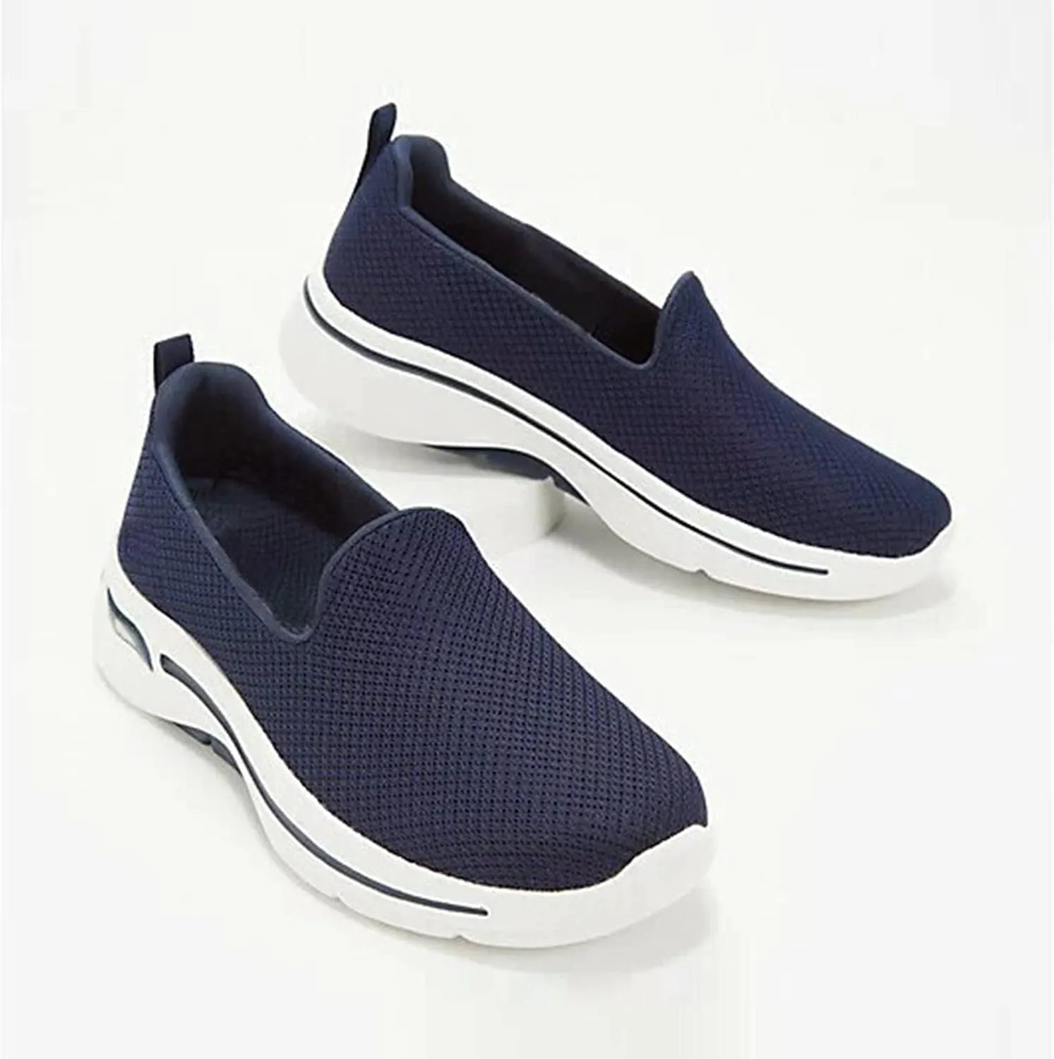 Orthopedic Shoes for Women Breathable Slip On Sneakers Comfortable Soft Mesh Flat Shoes Non-Slip Lightweight Outdoor Shoes