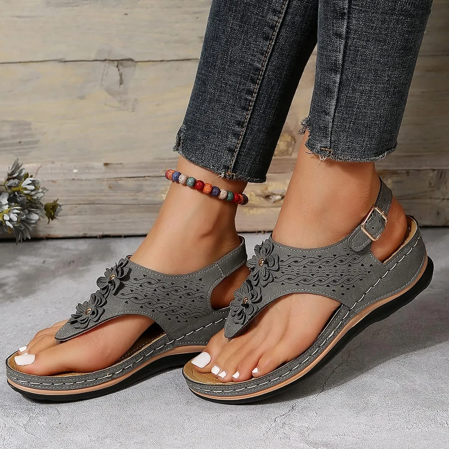 Orthotic Slippers for Women with Arch Support Orthopedic Arch Supports Slippers Walking Company Shoes for Women Sandals Orthotic Womens Sandals Slip On Wedge Womens Sandals Wide Width Leather Black