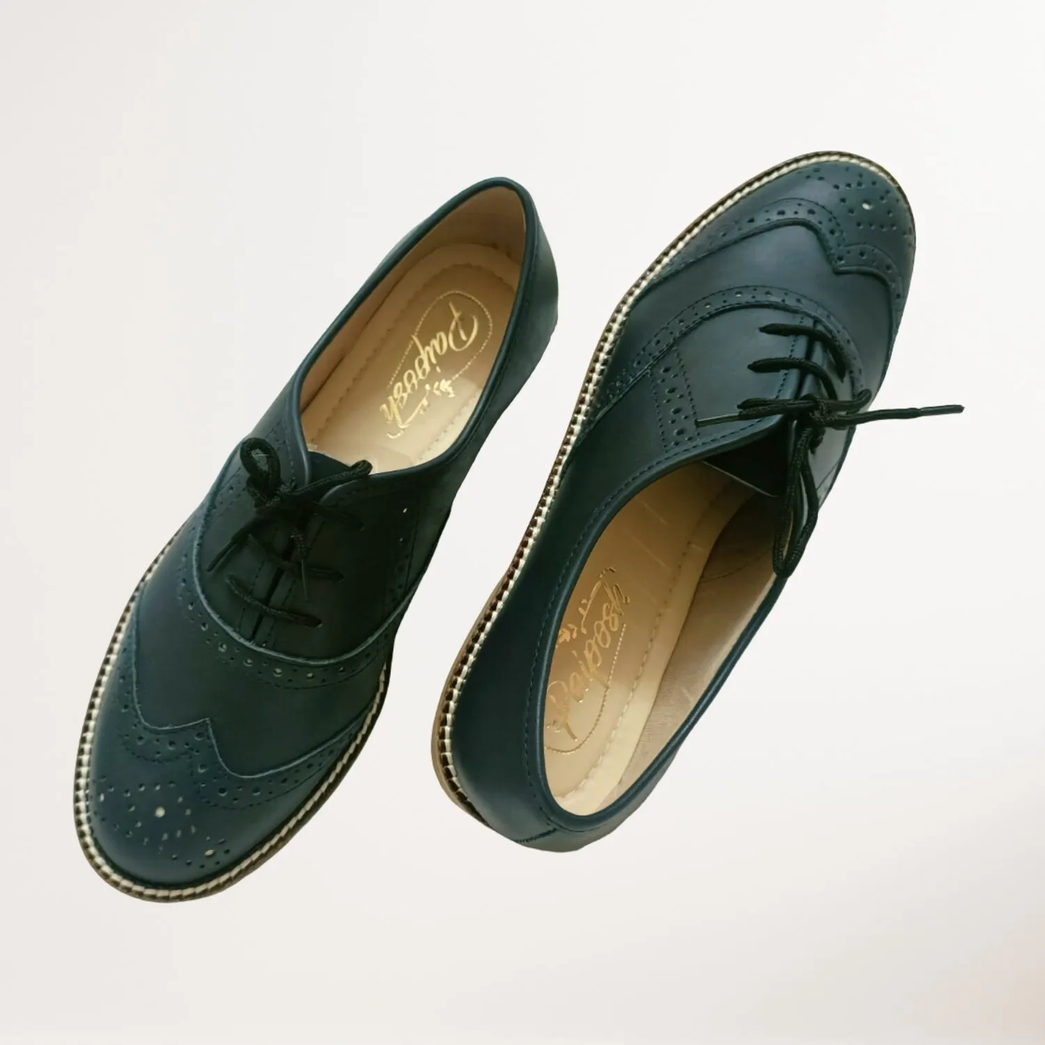 Oxford Brogues | Hand Crafted | Formal Shoes for Women | Navy Blue