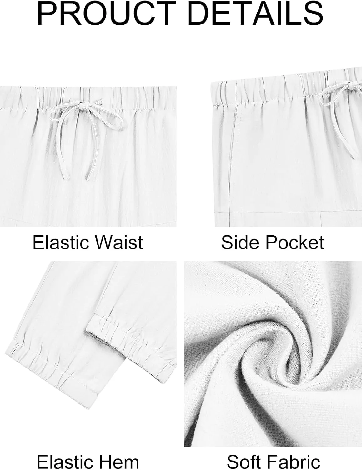 PASLTER Mens Harem Pants Baggy Casual Cotton Linen Boho Yoga Drop Crotch Hippie Trousers