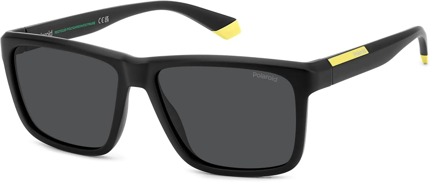 PLD 2164/S Matte Black/Grey Polarised 58/15/145 Men's Sunglasses, Matte black/grey polarised, 58/15/145
