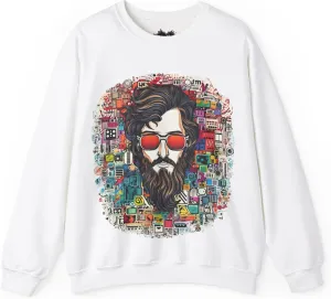 Psychedelic Unisex Sweatshirt, Matching Sneaker Shirt, Boyfriend Gift, Dad Birthday, Heavy Blend Crewneck, Gift For Him