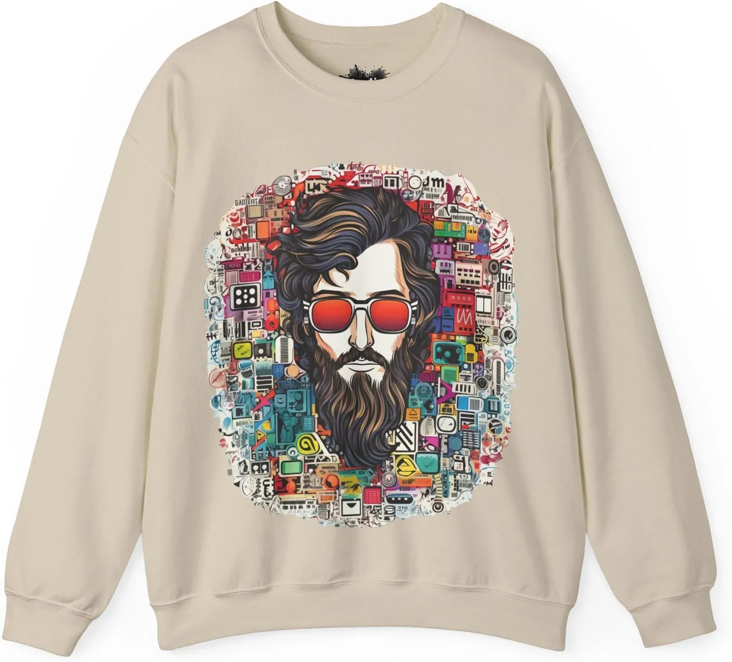 Psychedelic Unisex Sweatshirt, Matching Sneaker Shirt, Boyfriend Gift, Dad Birthday, Heavy Blend Crewneck, Gift For Him