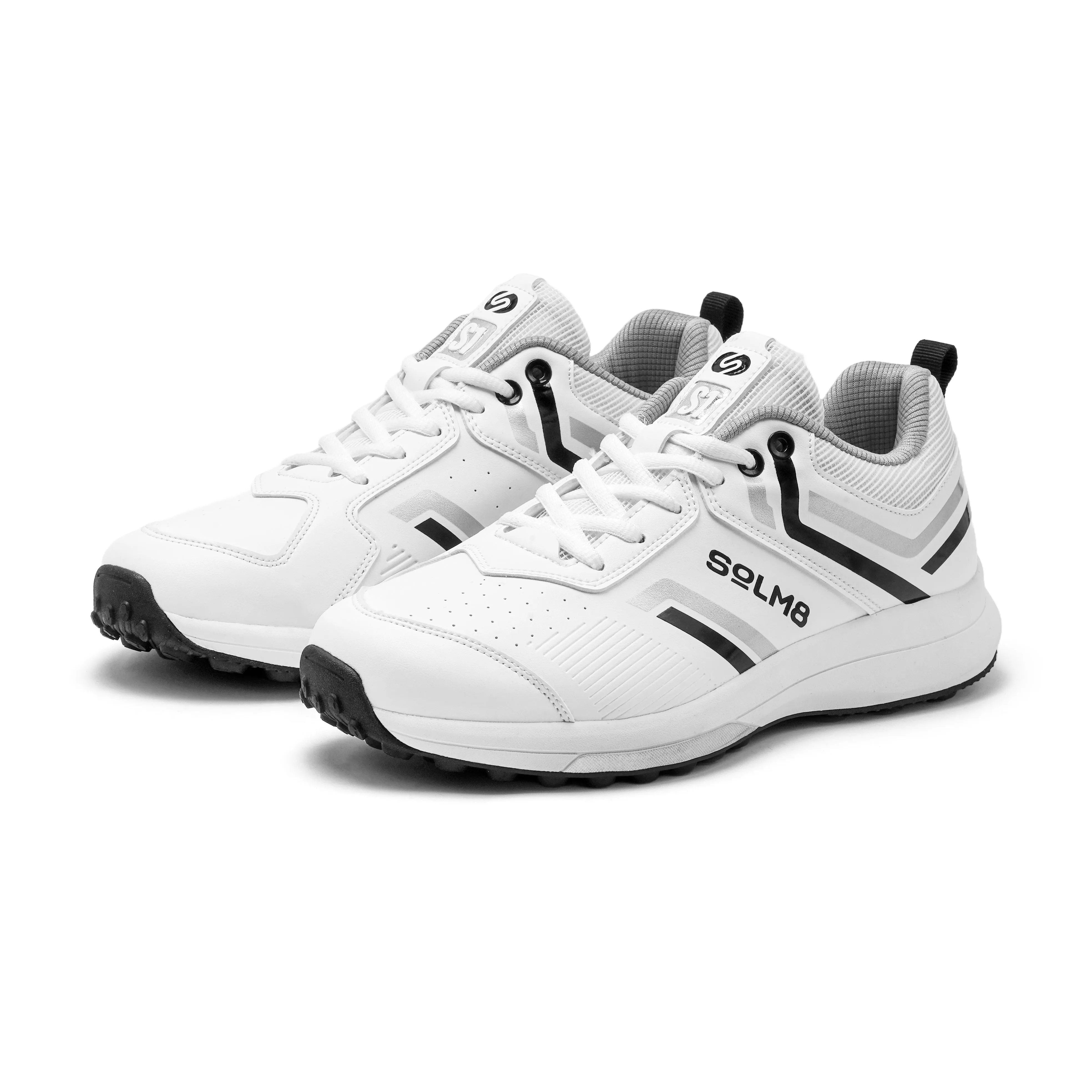 S1 (NEW) Black Silver Cricket Shoes 2025