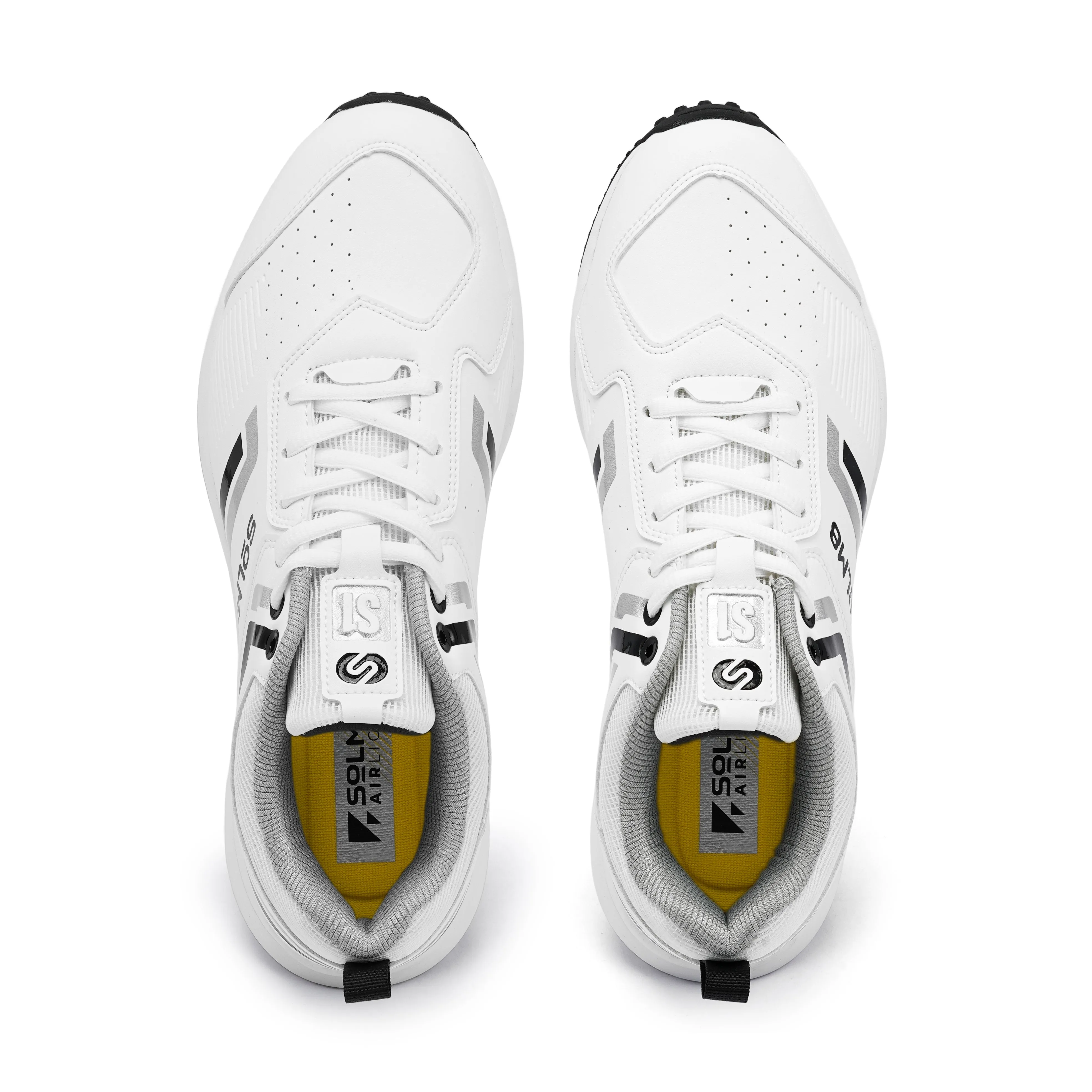 S1 (NEW) Black Silver Cricket Shoes 2025