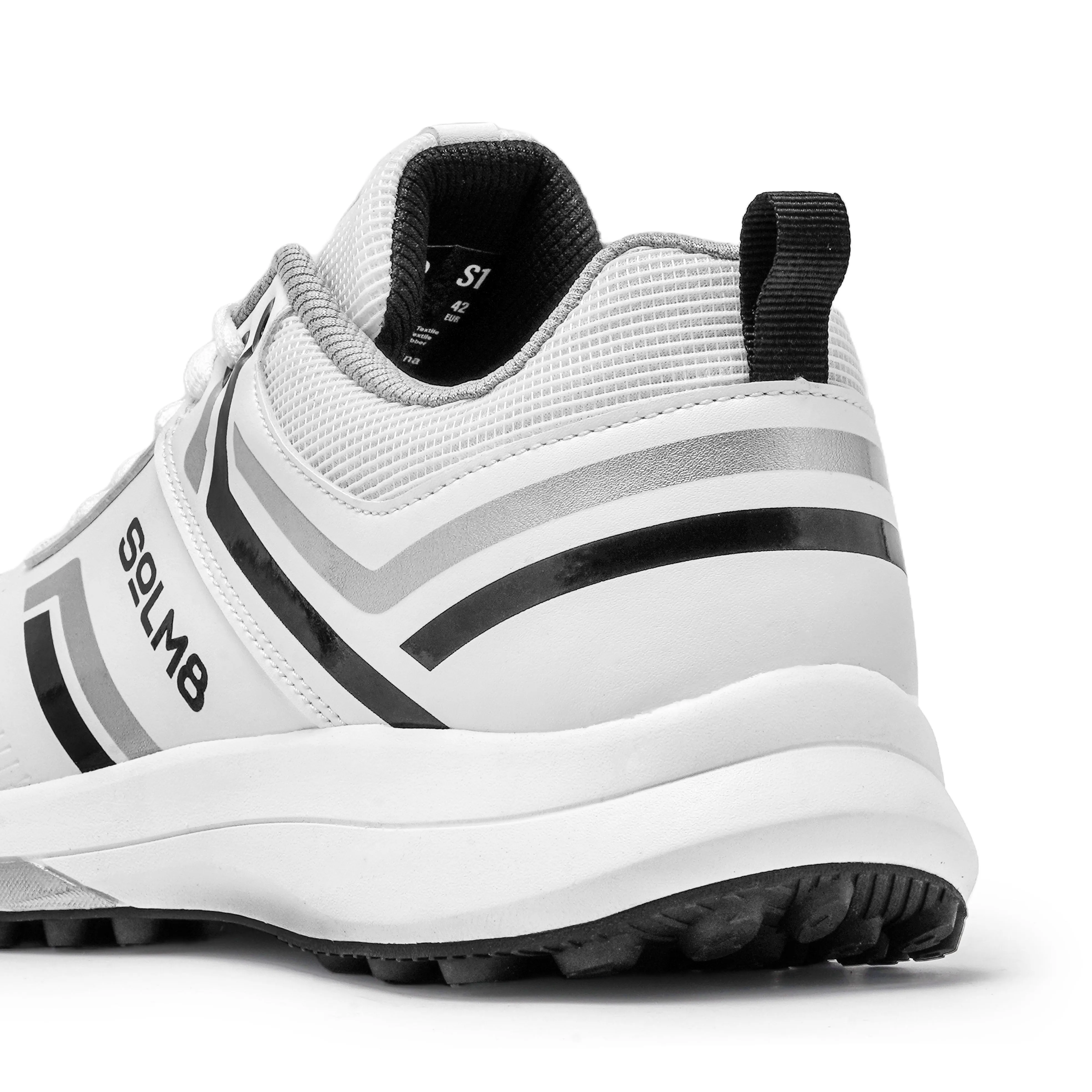 S1 (NEW) Black Silver Cricket Shoes 2025