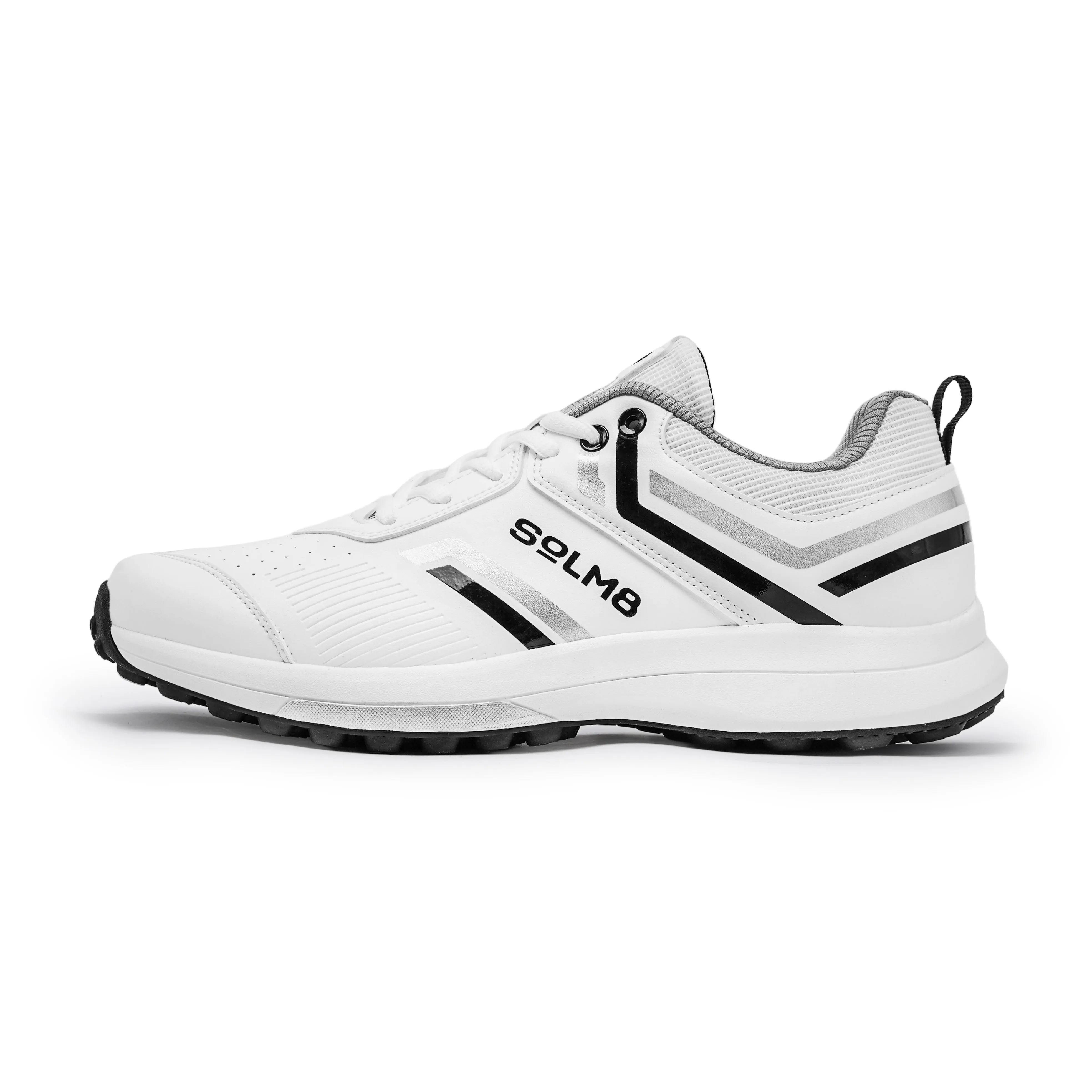 S1 (NEW) Black Silver Cricket Shoes 2025