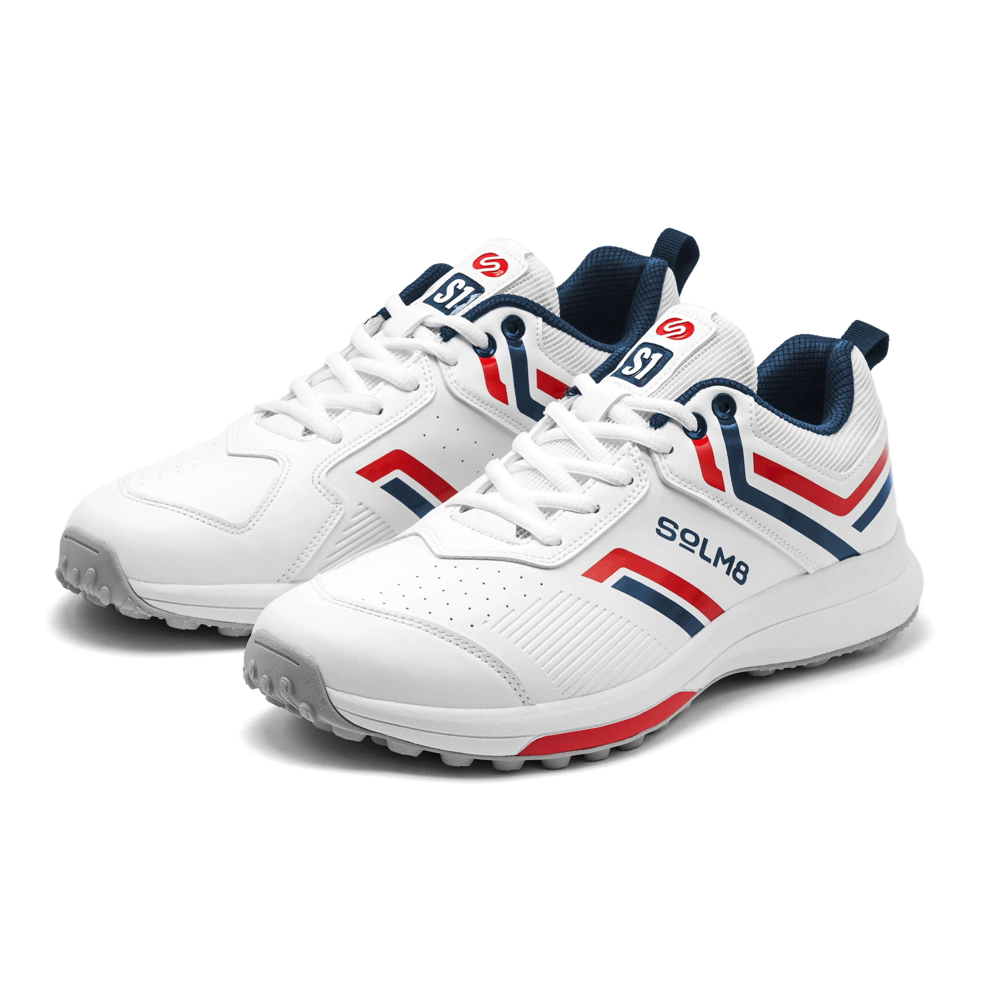 S1 (NEW) Navy Red Cricket Shoes 2025