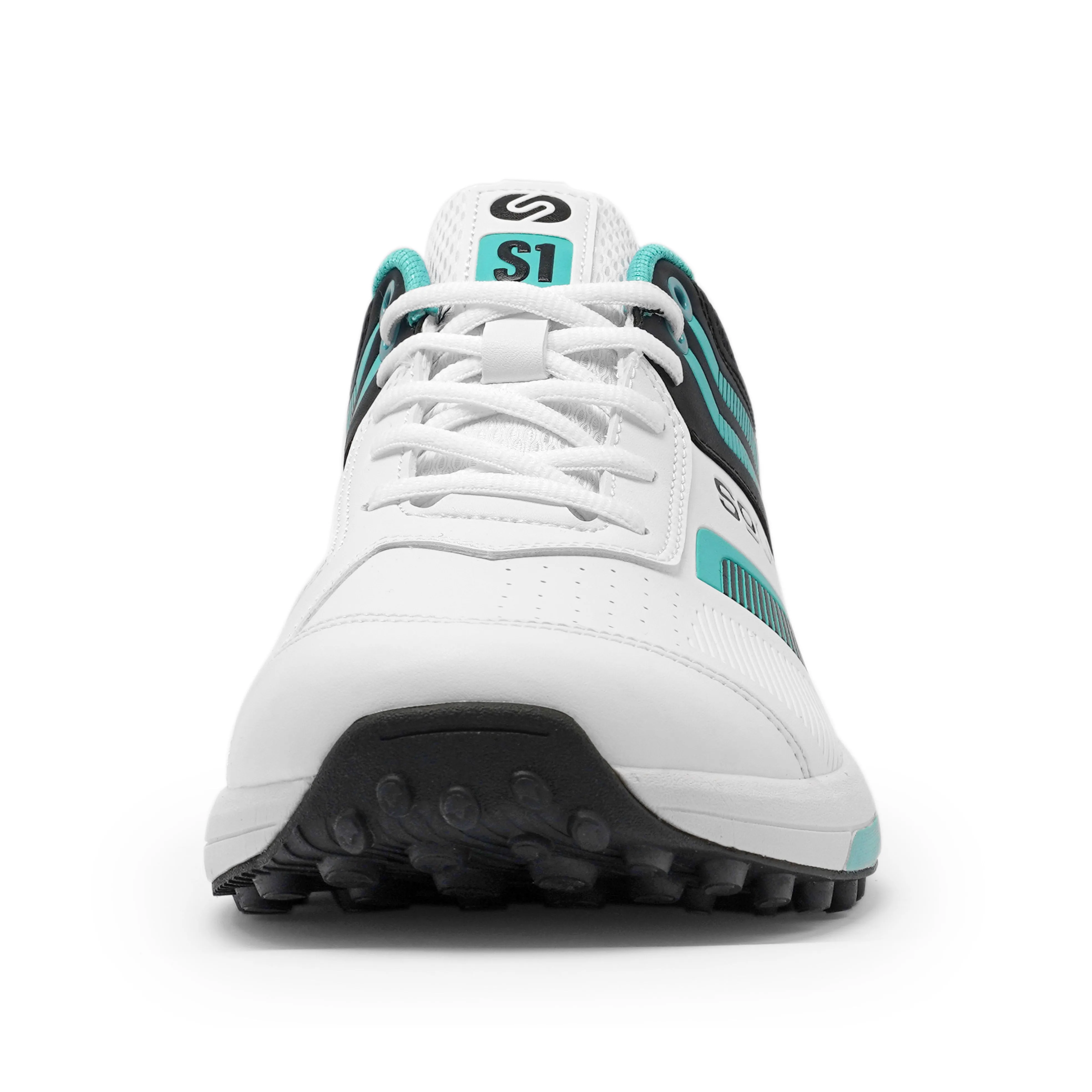 S1 Teal Black Cricket Shoes