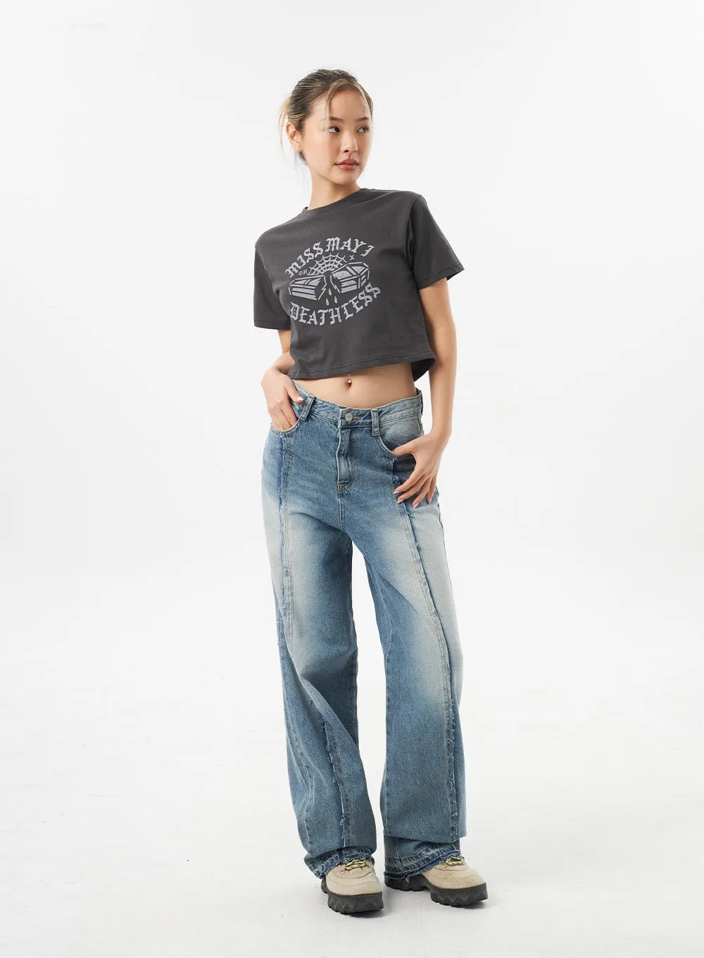 Stitch Detail Jeans CU302
