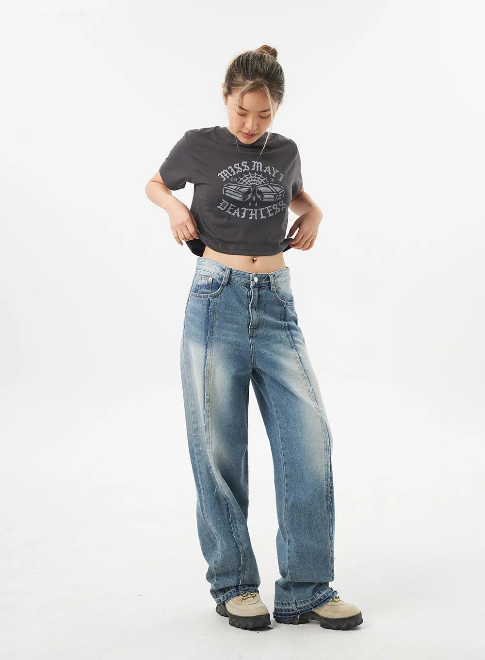 Stitch Detail Jeans CU302