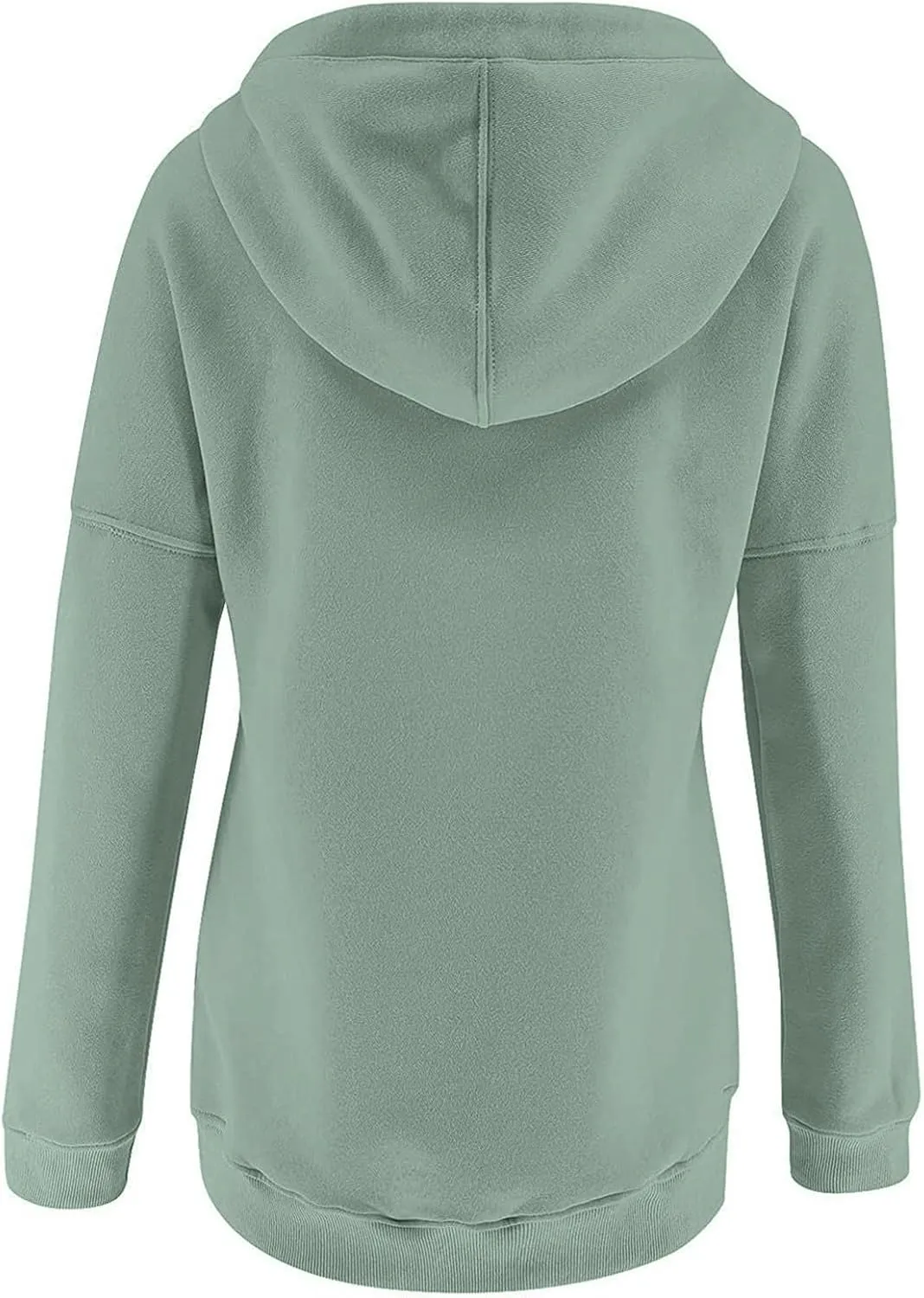 Sweatshirt for Women Zip Up Womens 2024 Hoodies Button Collar Drawstring Hooded Pullover Sweatshirt Casual Long Sleeve Tops