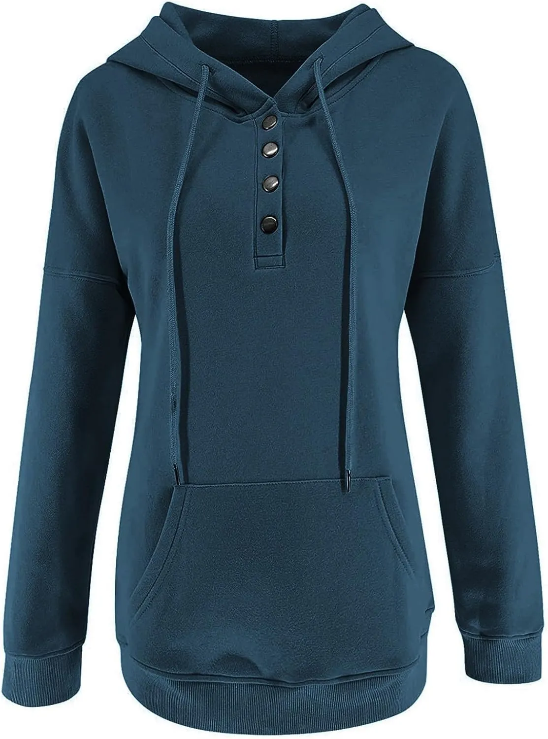Sweatshirt for Women Zip Up Women's Casual Hoodies Long Sleeve Solid Lightweight Pullover Tops Loose Sweatshirt with Pocket