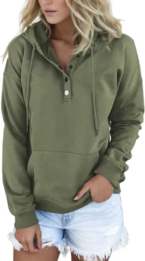 Sweatshirt for Women Zip Up Women's Casual Hoodies Long Sleeve Solid Lightweight Pullover Tops Loose Sweatshirt with Pocket