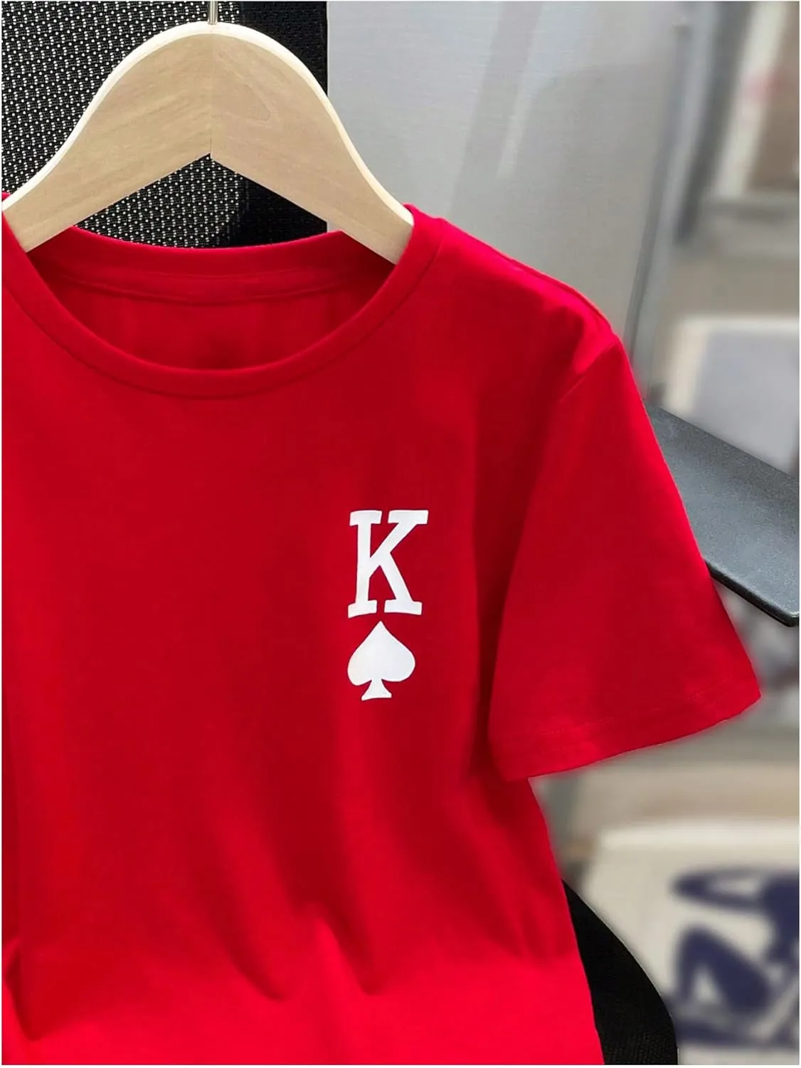 SweatyRocks Boy's Letter Tees Graphic Print Tops Crewneck Short Sleeve Casual T Shirts