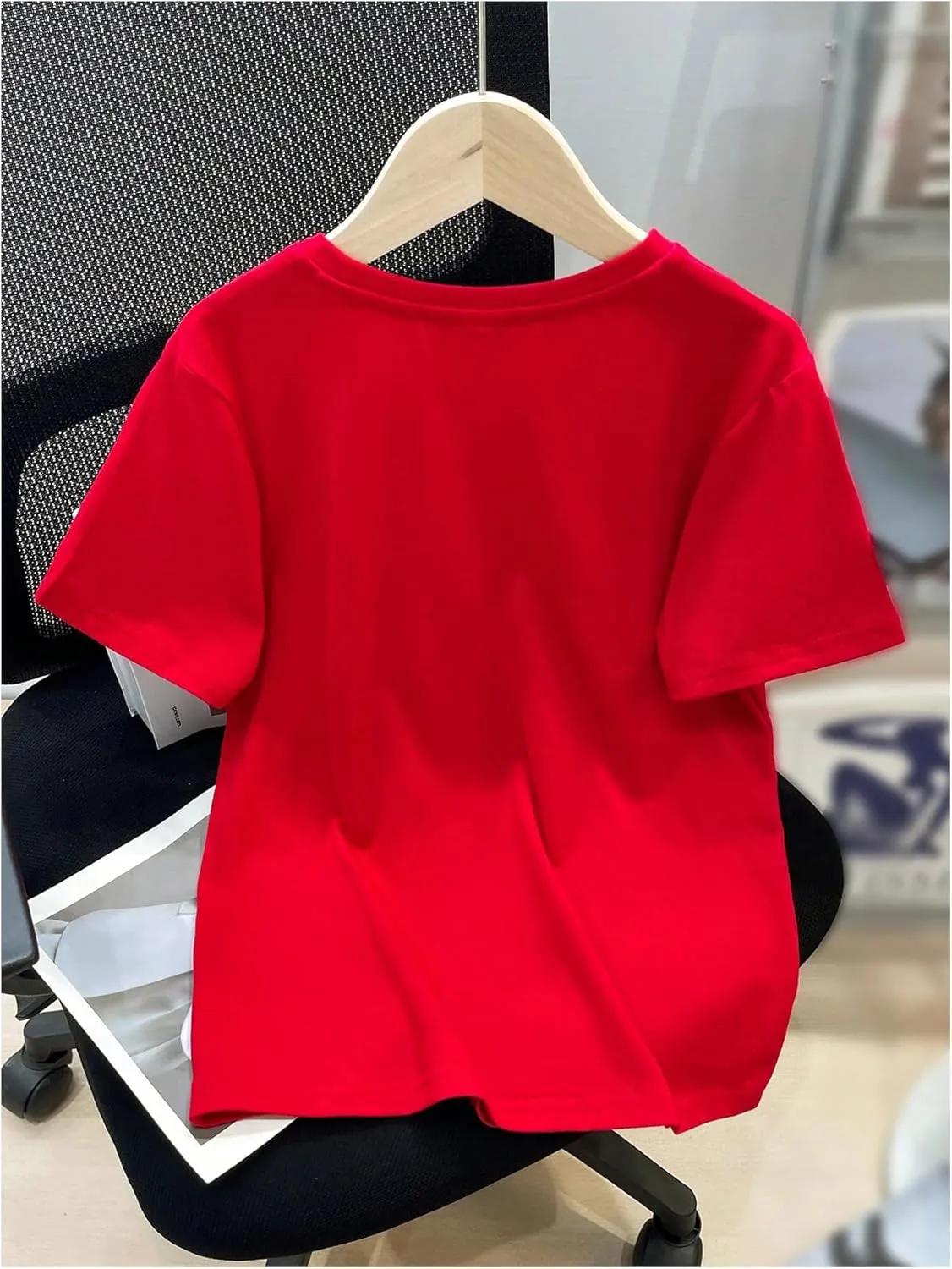 SweatyRocks Boy's Letter Tees Graphic Print Tops Crewneck Short Sleeve Casual T Shirts