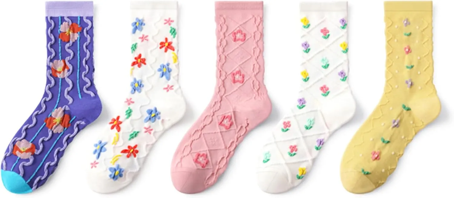 Tagoo Painiting Art Printed Socks Funny Novelty Crew Socks