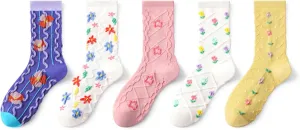 Tagoo Painiting Art Printed Socks Funny Novelty Crew Socks