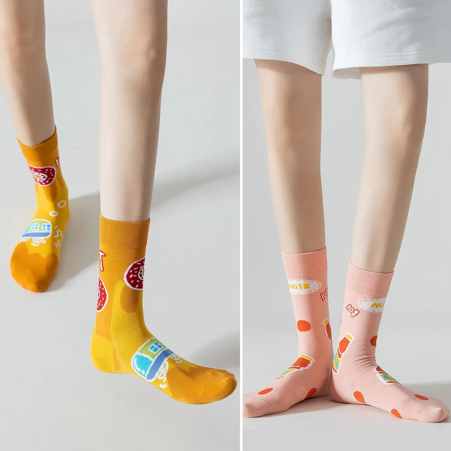Tagoo Painiting Art Printed Socks Funny Novelty Crew Socks