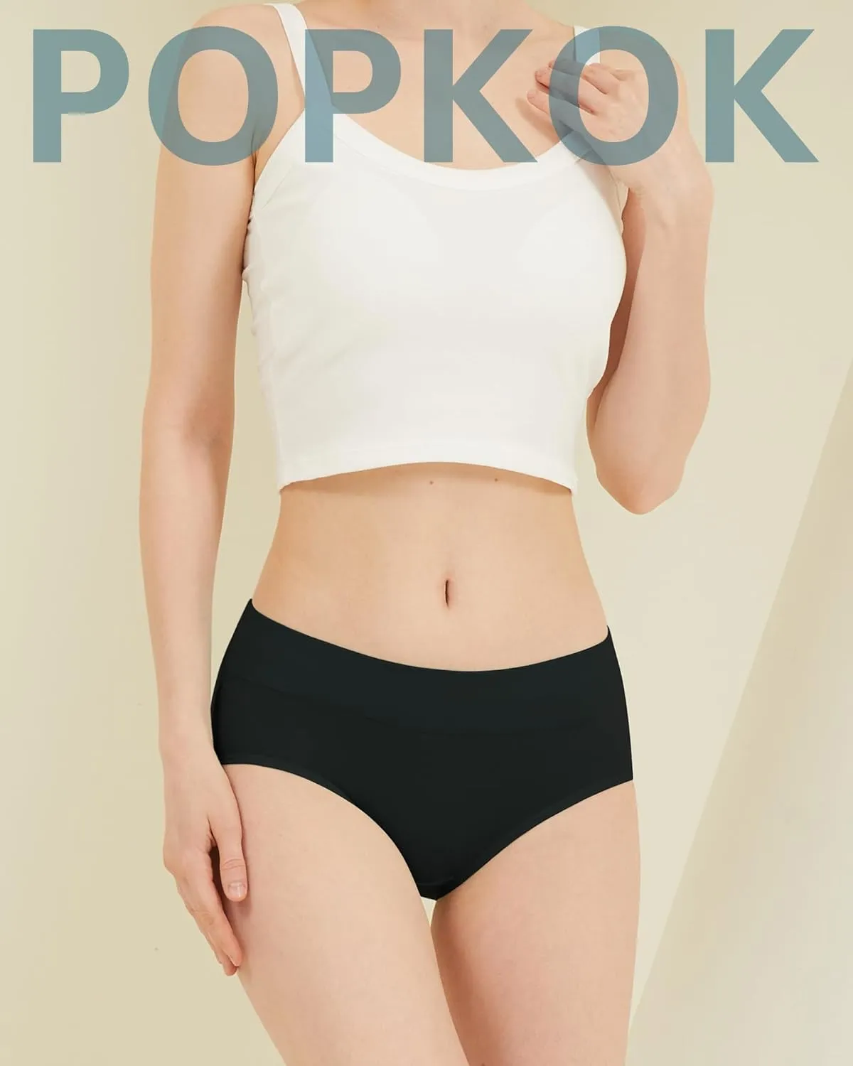 Teen Girls Cotton Underwear Mid Waist Brief Panties 6 pack
