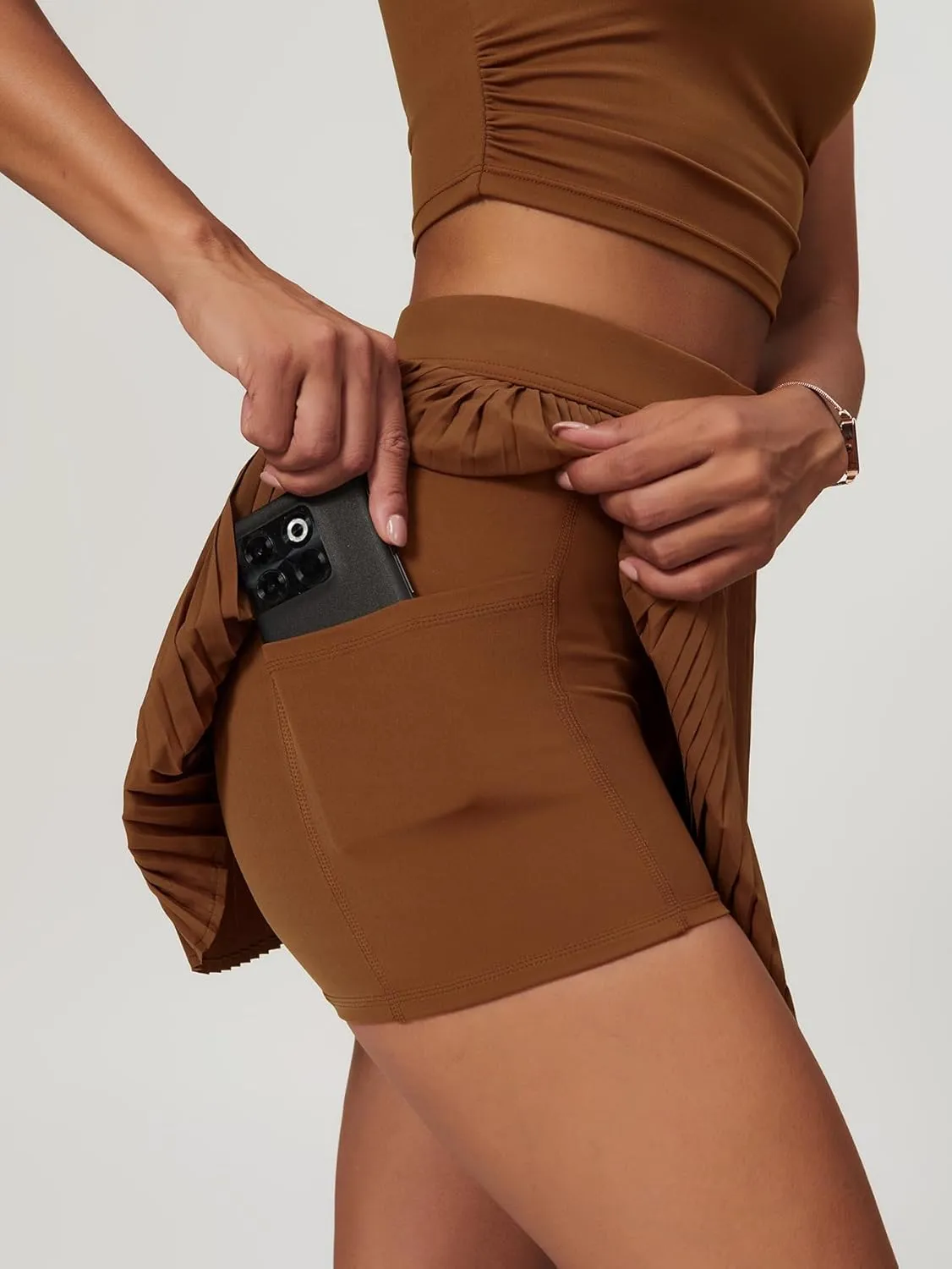 Tennis Skirts for Women Golf Skirts High Waisted Pleated Athletic Skorts Workout Mini Skirt with Pockets Shorts