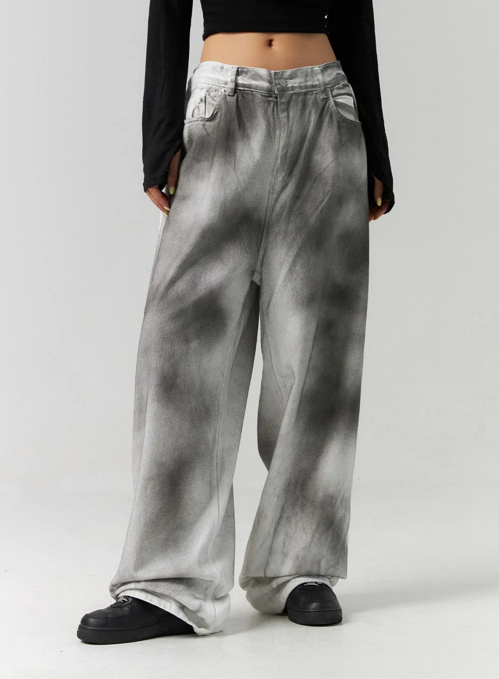 Tie Dye Wide Fit Pants CS320