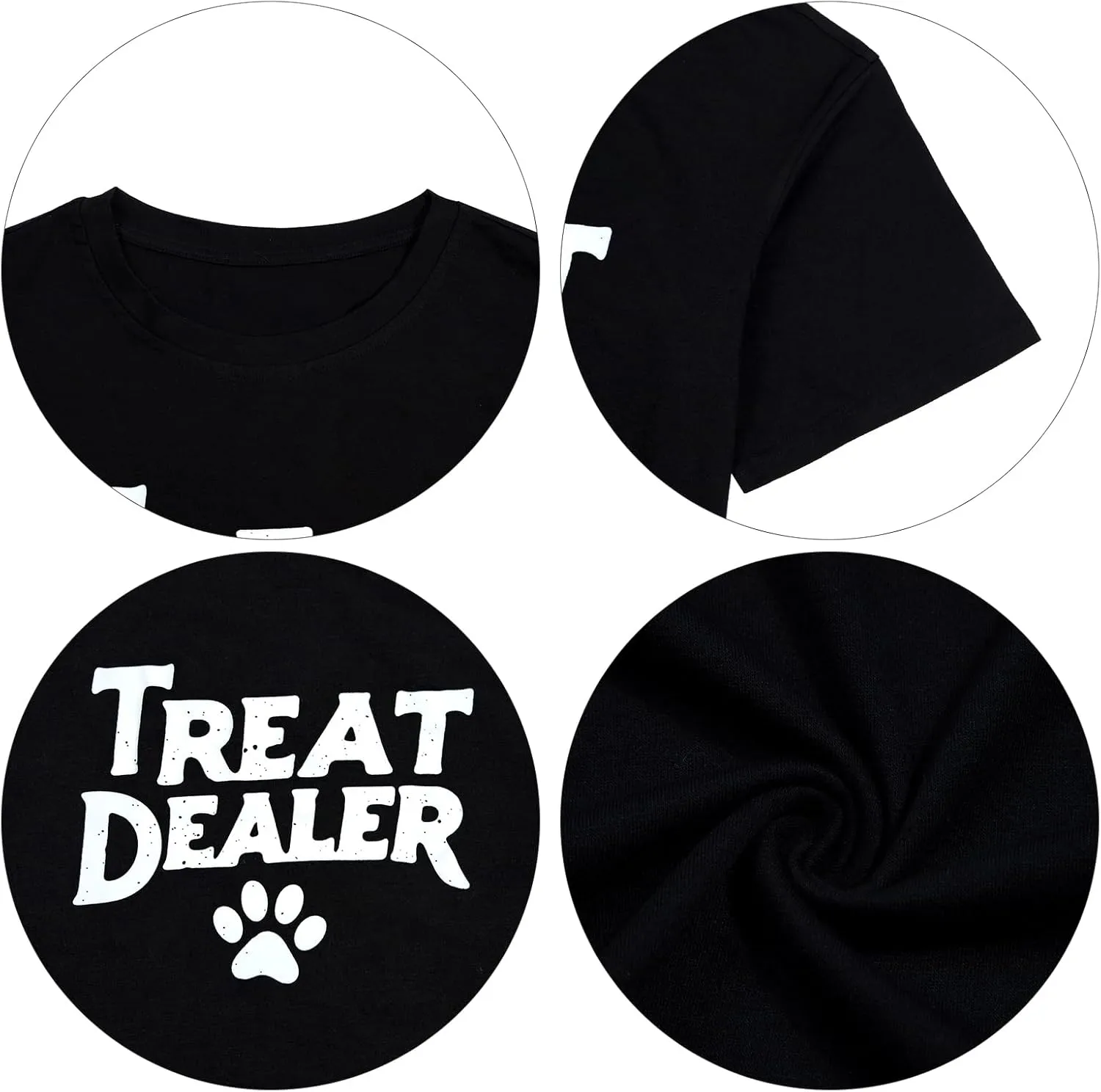 Treat Dealer Shirts for Women: Oversized Dog Mom T-Shirts Funny Dog Lover Gift Dog Paw Print Tee Casual Summer Tops