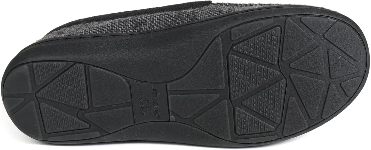 ULTRAIDEAS Men's Carver Slippers Moc Loafer House Shoes Memory Foam