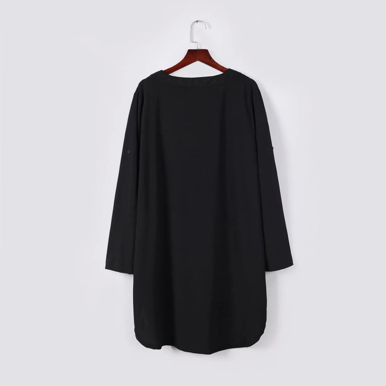 Women Button Down Shirts Dresses Ruffle Sleeve Solid Color Button Down Shift Dresses with Pockets Beach Cover up