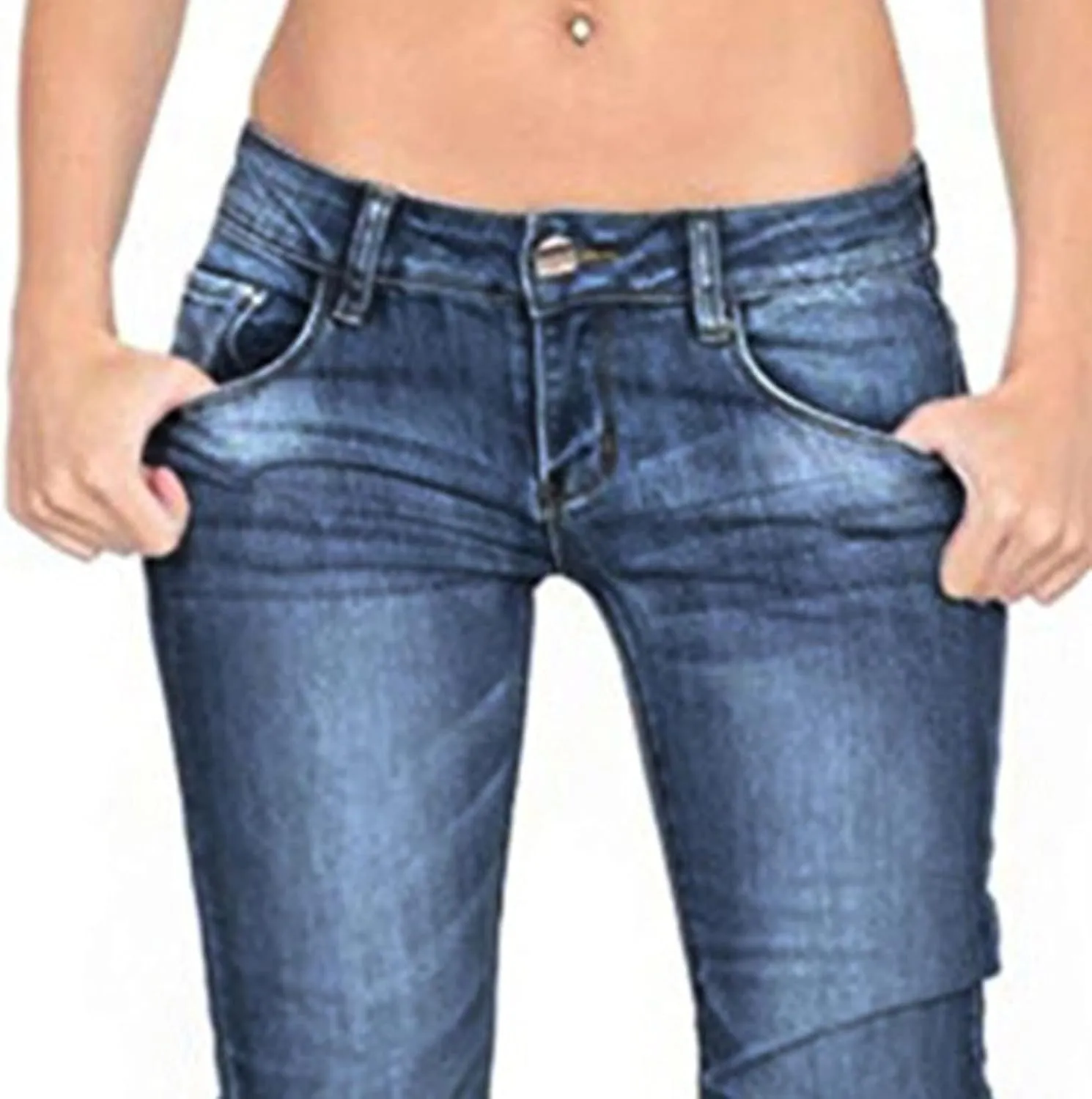 Women Mid Rise Flare Bell Bottom Jeans Retro Classic Slimming Wide Leg Denim Pants 70s Sexy Slim Fit Boot Cut Jean (Dark Blue,X-Large)