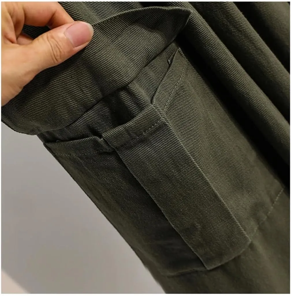 Women Summer Cotton Casual Solid Color Loose Female High Waist Mid Length A-Line Skirts