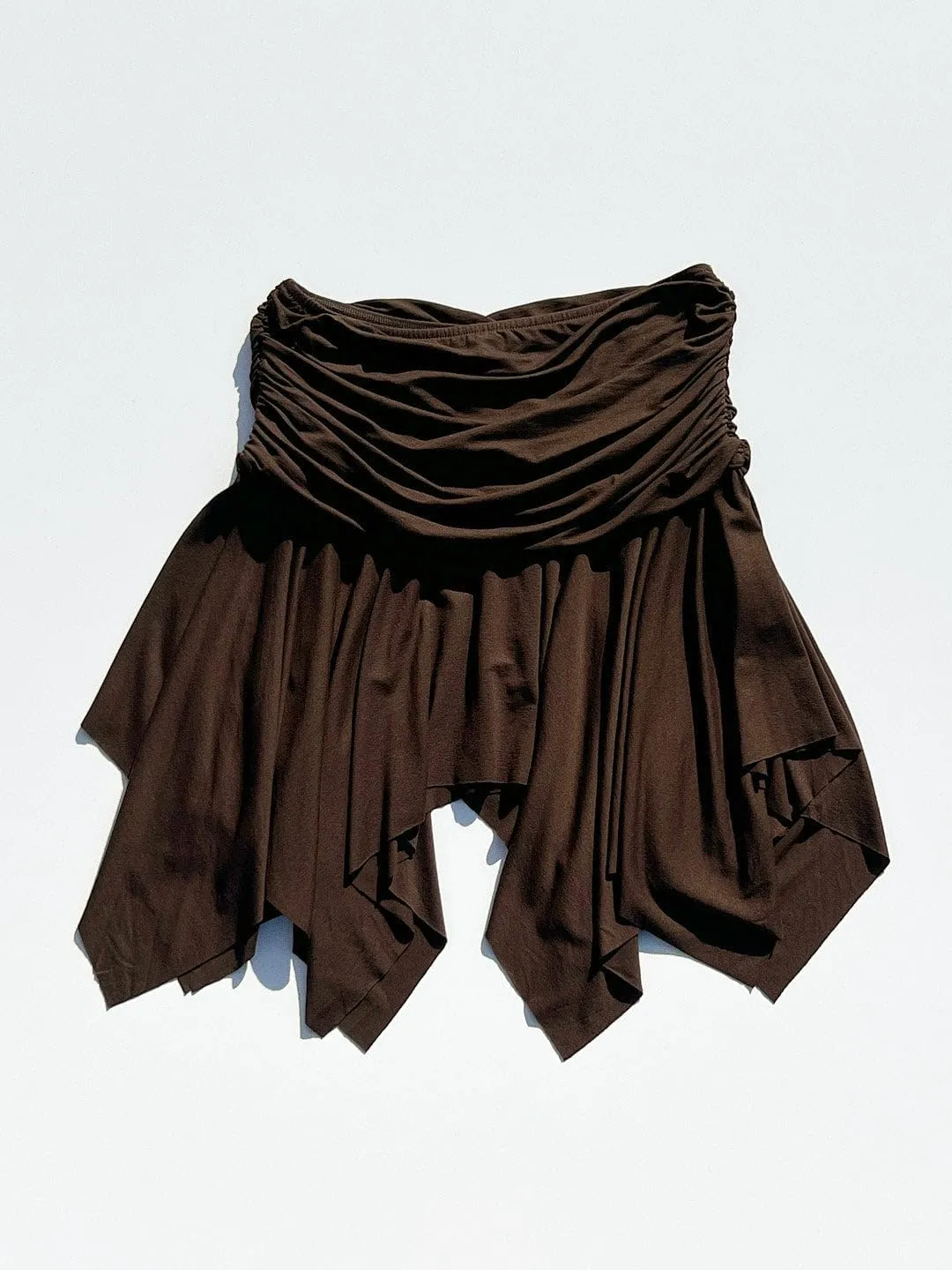 Women Y2k Ruffle Mini Skirt Asymmetrical Hem Pleated Skirt Lace Trim Layered Aline Short Skirt Aesthetic