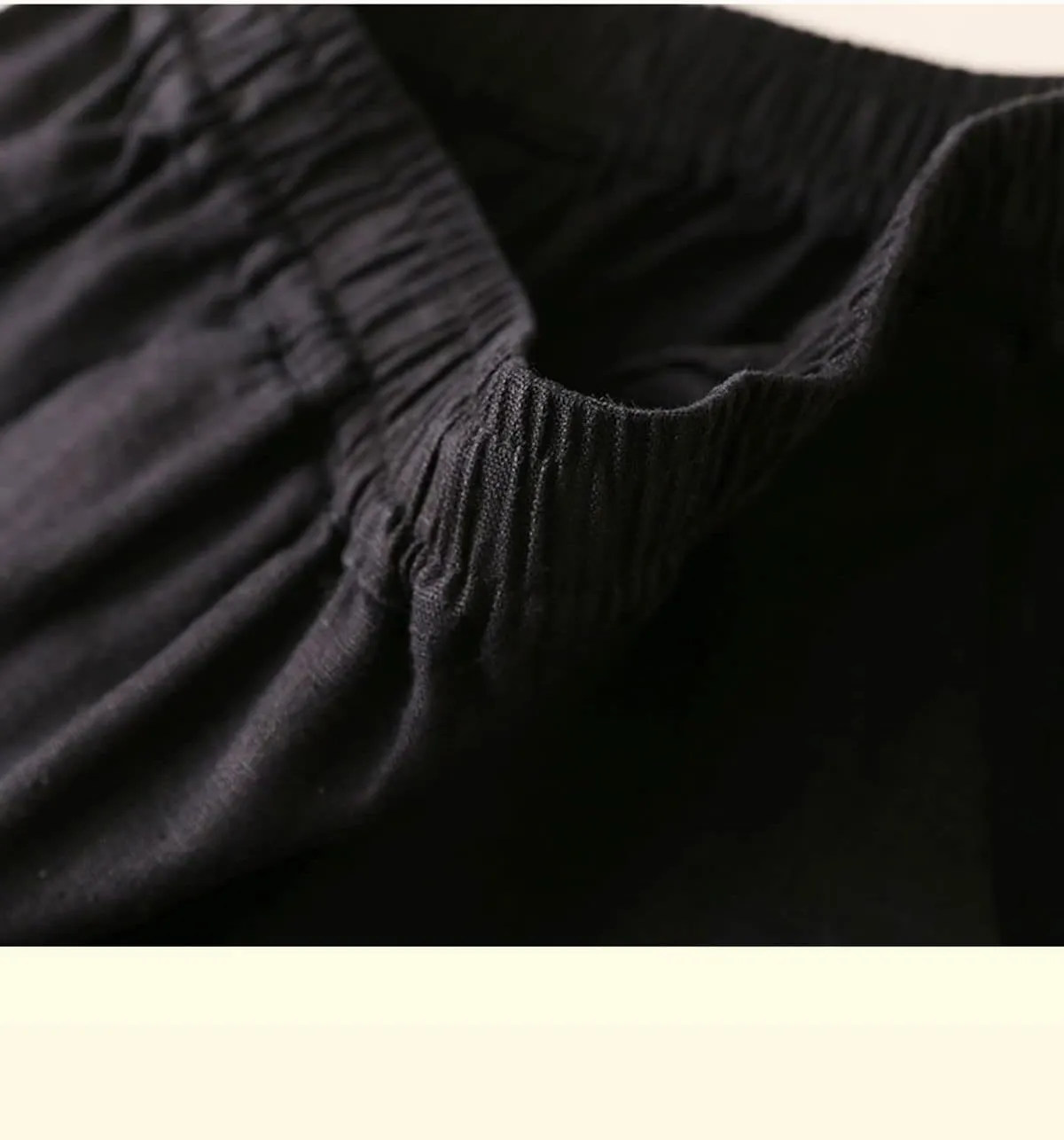 Women's 100% Linen Wide Leg Pants Casual Loose High Waisted Flowy Palazzo Trousers with Pockets