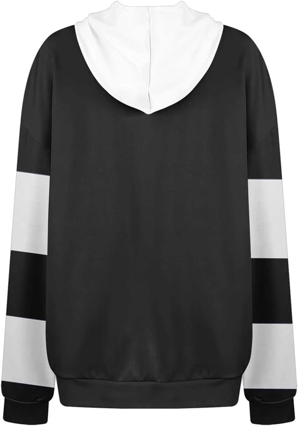 Womens 2024 Hooded Color Block Drawstring Hoodies Pullover Sweatshirts Casual Long Sleeve Tops Shirts Fall Winter