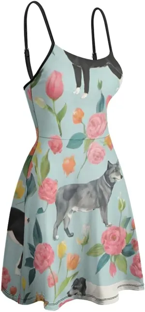 Women's Casual Loose Flowy Swing Shift Dresses for Vacation Party Wedding