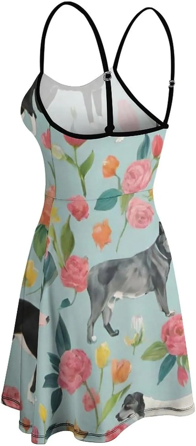 Women's Casual Loose Flowy Swing Shift Dresses for Vacation Party Wedding